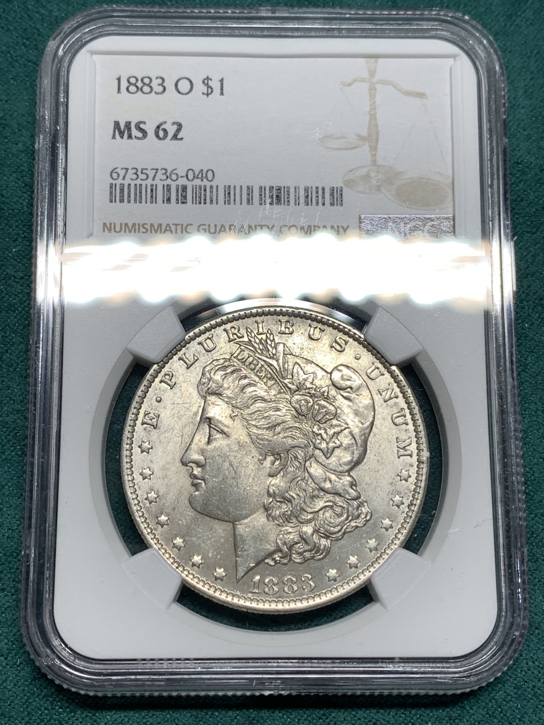 《竞宝斋》第167场-周日，周一，周四 3场 (全场包邮) NGC MS62 美国 1883年 摩根 1美元 大银币