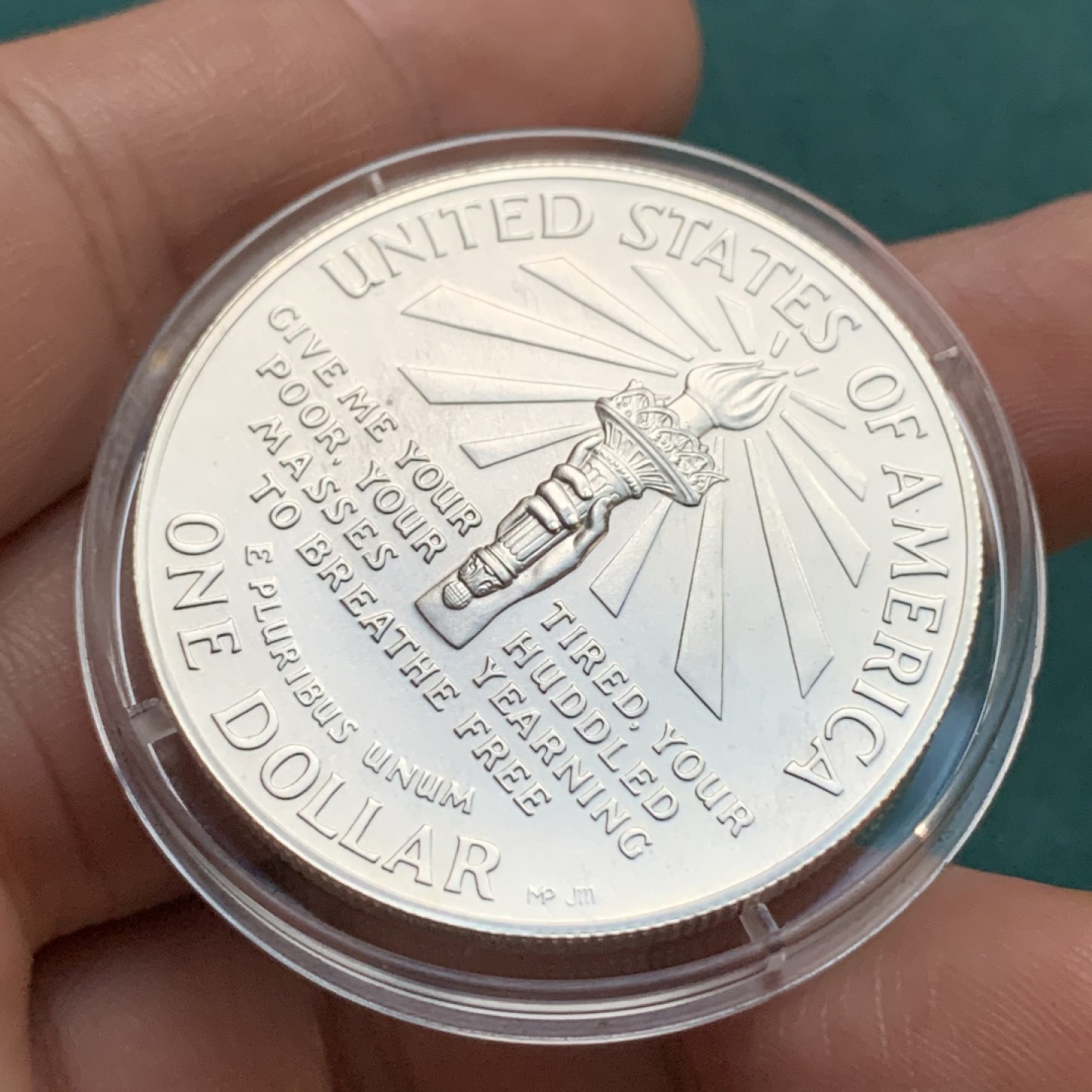 《竞宝斋》第167场-周日，周一，周四 3场 (全场包邮) 1986年 美国 精制全新 1美元 银币