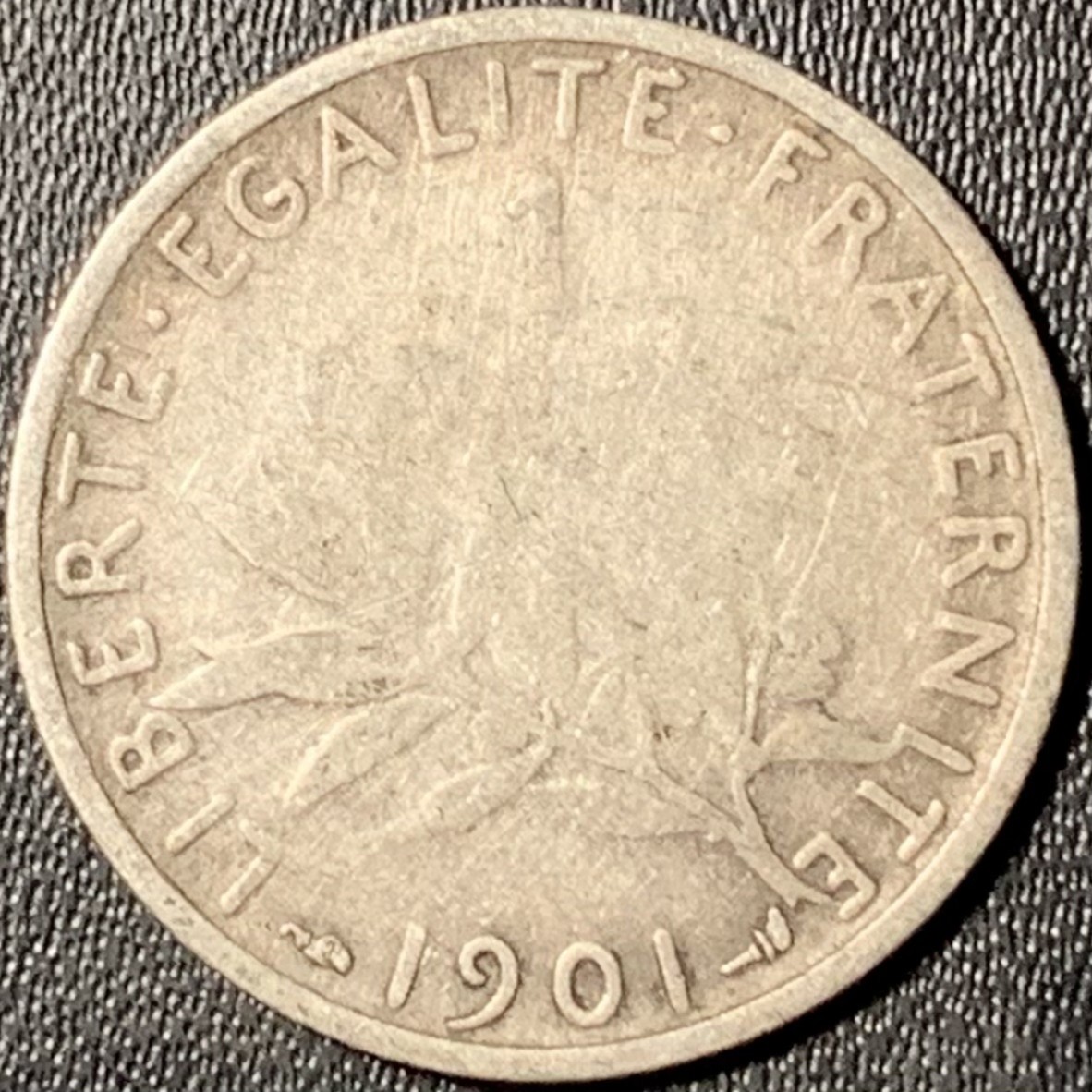 紫瑗钱币——第315期拍卖 法国 1901年 播种女神 1法郎 5克 0.835银