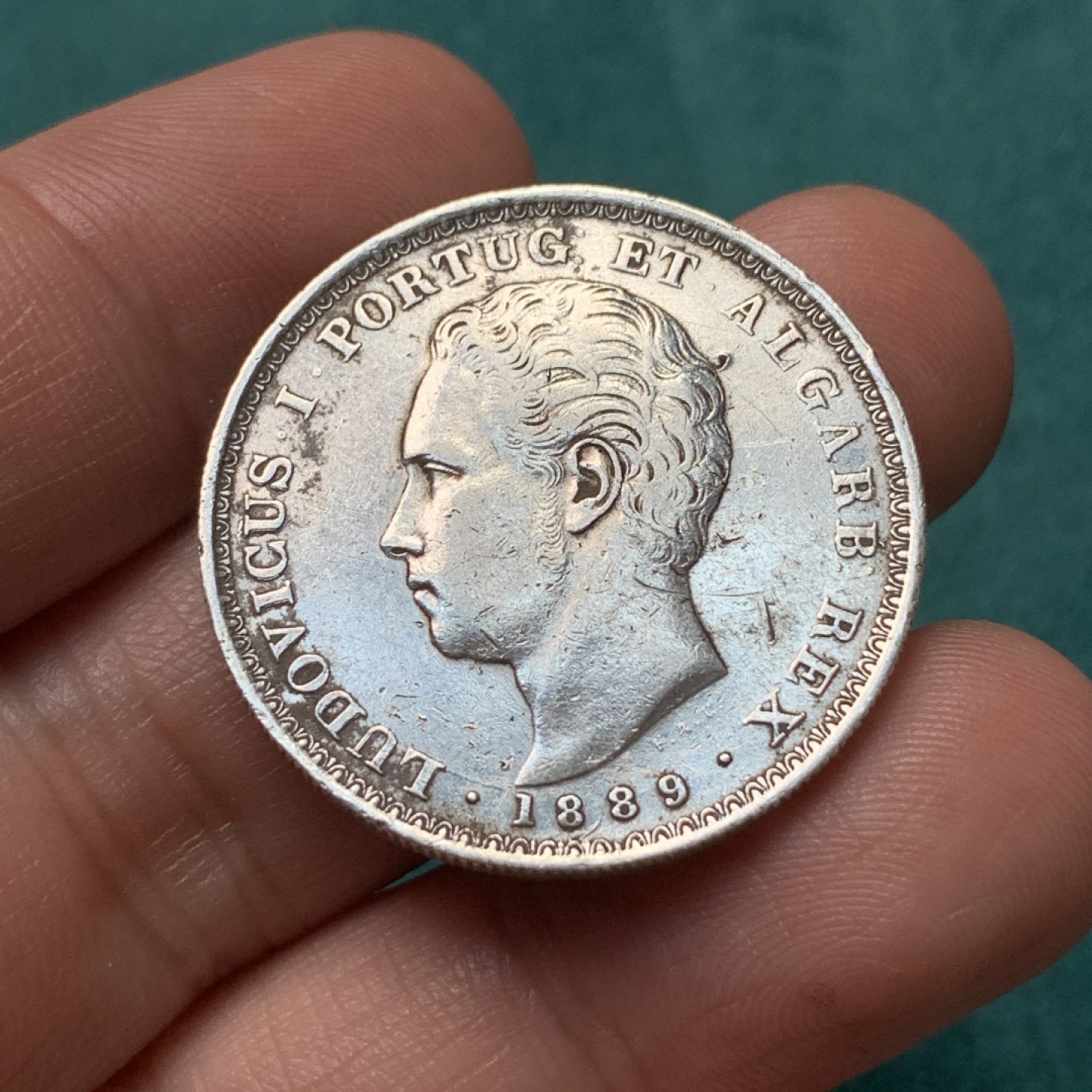 《竞宝斋》第167场-周日，周一，周四 3场 (全场包邮) 1889年 葡萄牙 500R银币