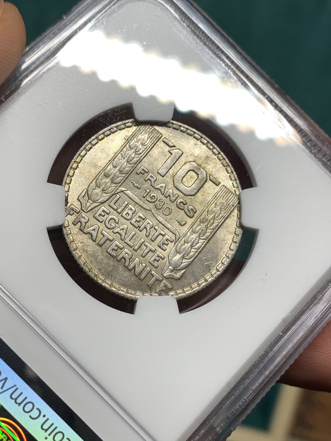 《竞宝斋》第167场-周日，周一，周四 3场 (全场包邮) NGC MS63 法国1930年 少女 10法郎银币