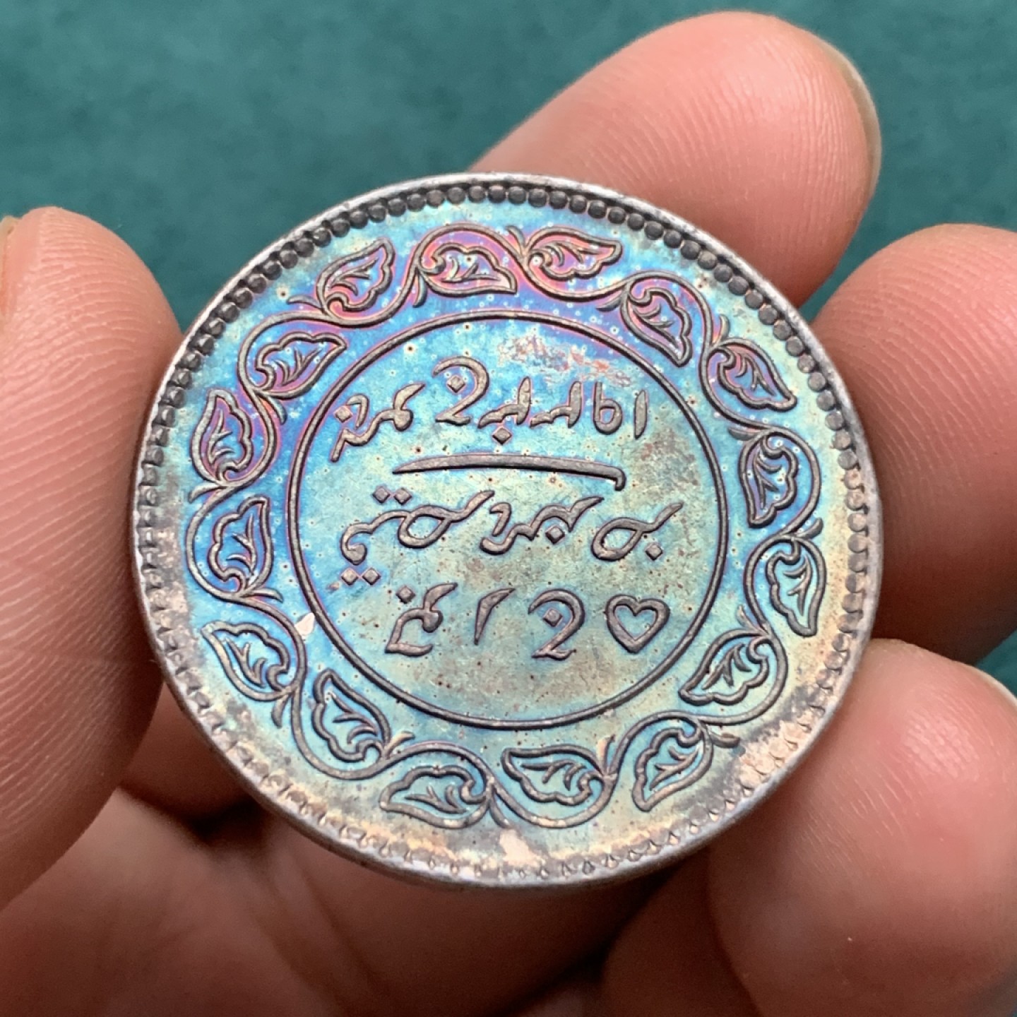 《竞宝斋》第167场-周日，周一，周四 3场 (全场包邮) 英属印度 193X年 乔治五世 卡其邦 5k大银币 原光五彩UNC品相