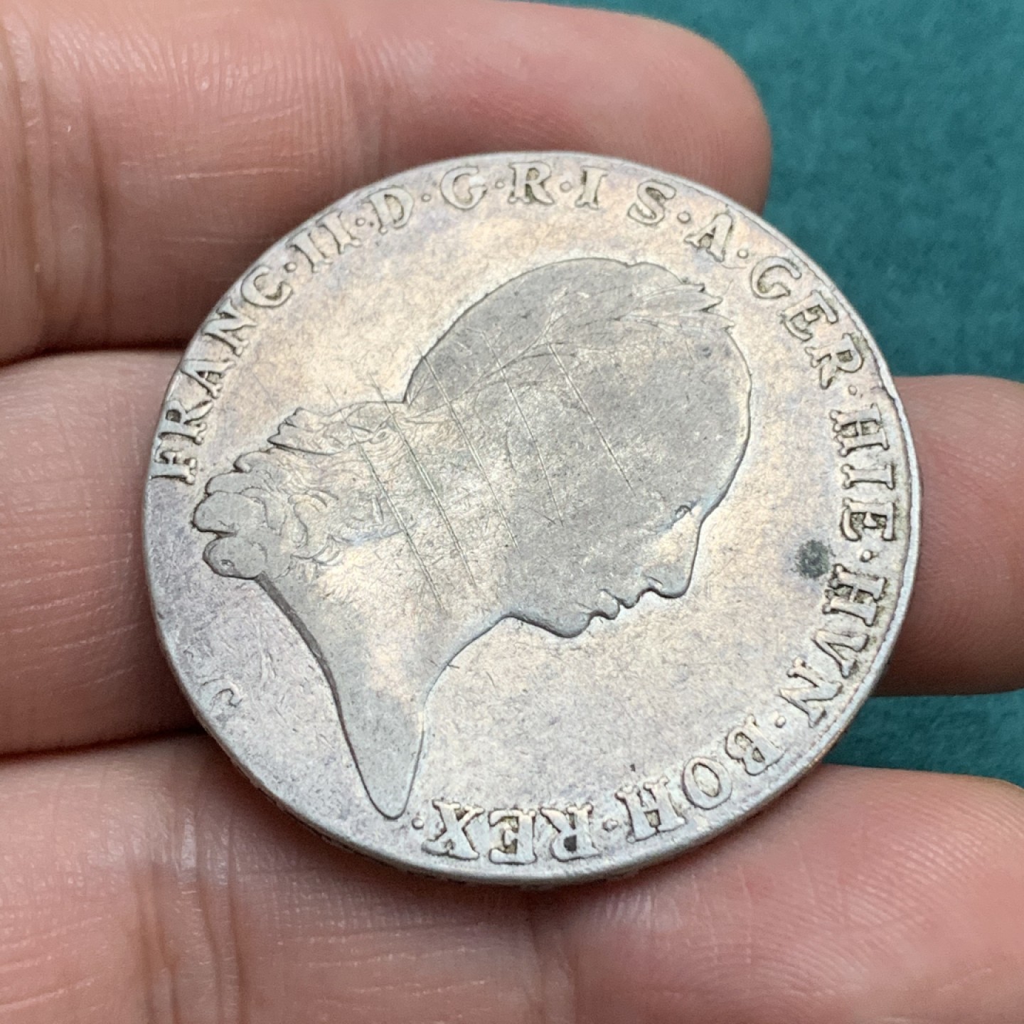 《竞宝斋》第167场-周日，周一，周四 3场 (全场包邮) 1795年 神圣罗马帝国 弗朗茨二世1泰勒大银币，29.41克873银，KM#62.1