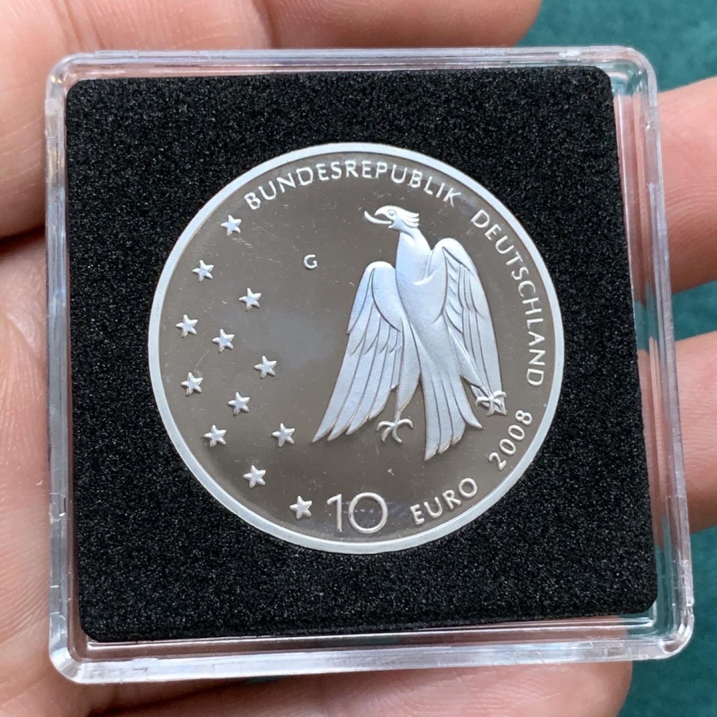 《竞宝斋》第167场-周日，周一，周四 3场 (全场包邮) 2008年德国卡夫卡诞辰纪念银币