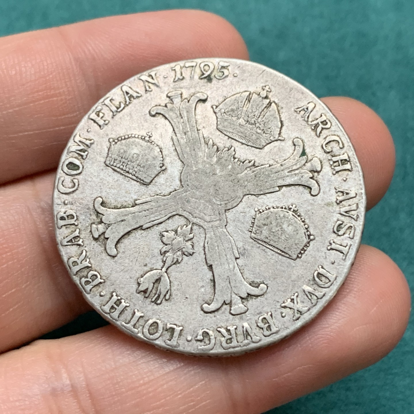 《竞宝斋》第167场-周日，周一，周四 3场 (全场包邮) 1795年 神圣罗马帝国 弗朗茨二世1泰勒大银币，29.41克873银，KM#62.1