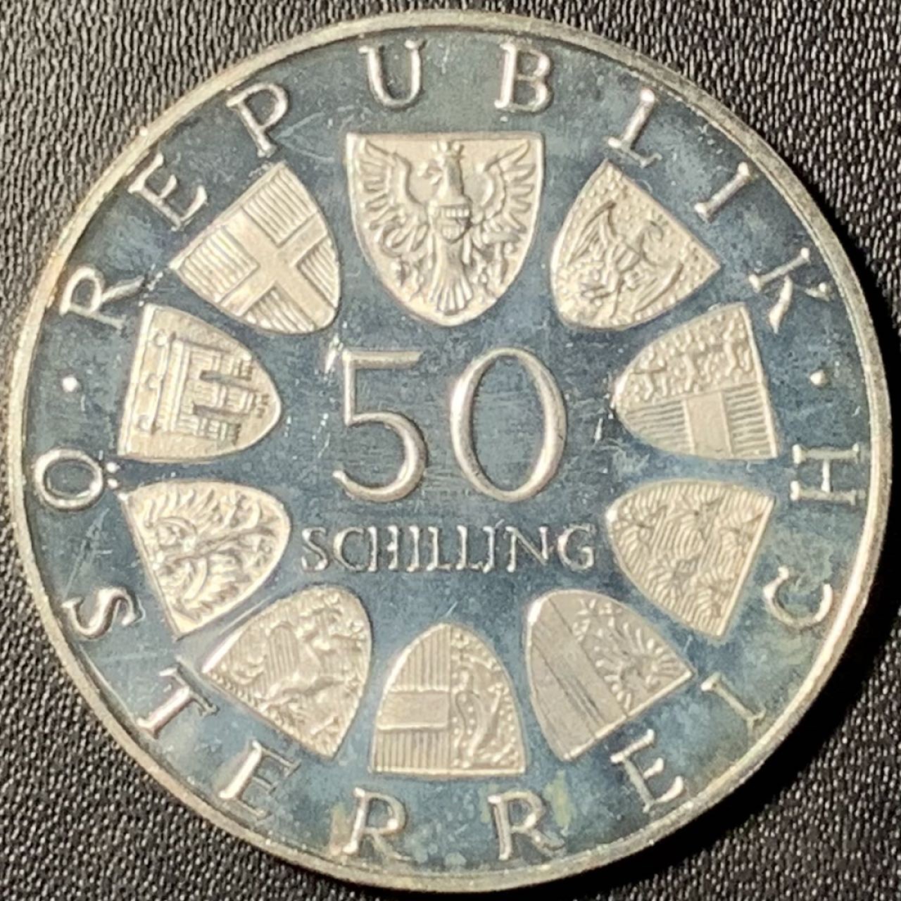 紫瑗钱币——第294期拍卖 奥地利 1970年 总统卡尔蕾纳 诞辰100周年 50先令 20克 0.9银 精制