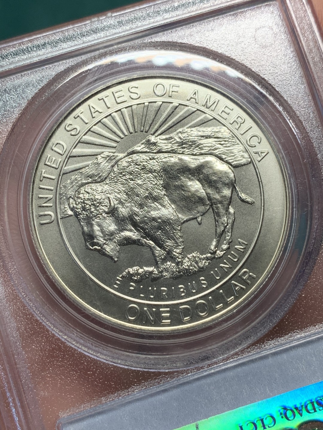 《竞宝斋》第167场-周日，周一，周四 3场 (全场包邮) PCGS-MS69 美国 1999年黄石公园纪念银币 图案为精美的喷泉、野牛图案