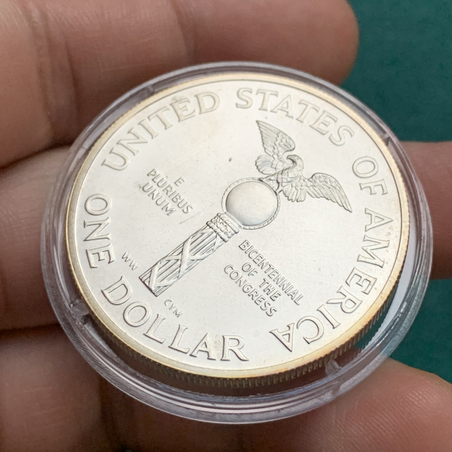 《竞宝斋》第167场-周日，周一，周四 3场 (全场包邮) 1989年 美国 精制全新 一美元 银币