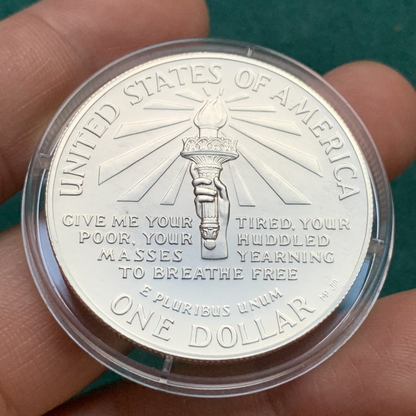 《竞宝斋》第167场-周日，周一，周四 3场 (全场包邮) 1986年 美国 精制全新 1美元 银币