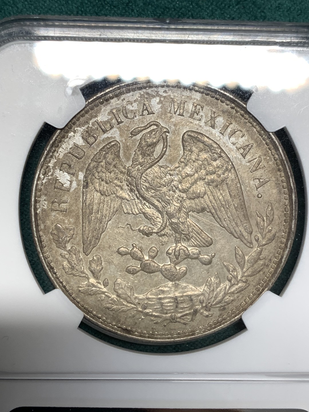 《竞宝斋》第167场-周日，周一，周四 3场 (全场包邮) NGC-MS62 墨西哥 1902MO AM 1比索 直边鹰洋 大银币 深彩包浆 难得