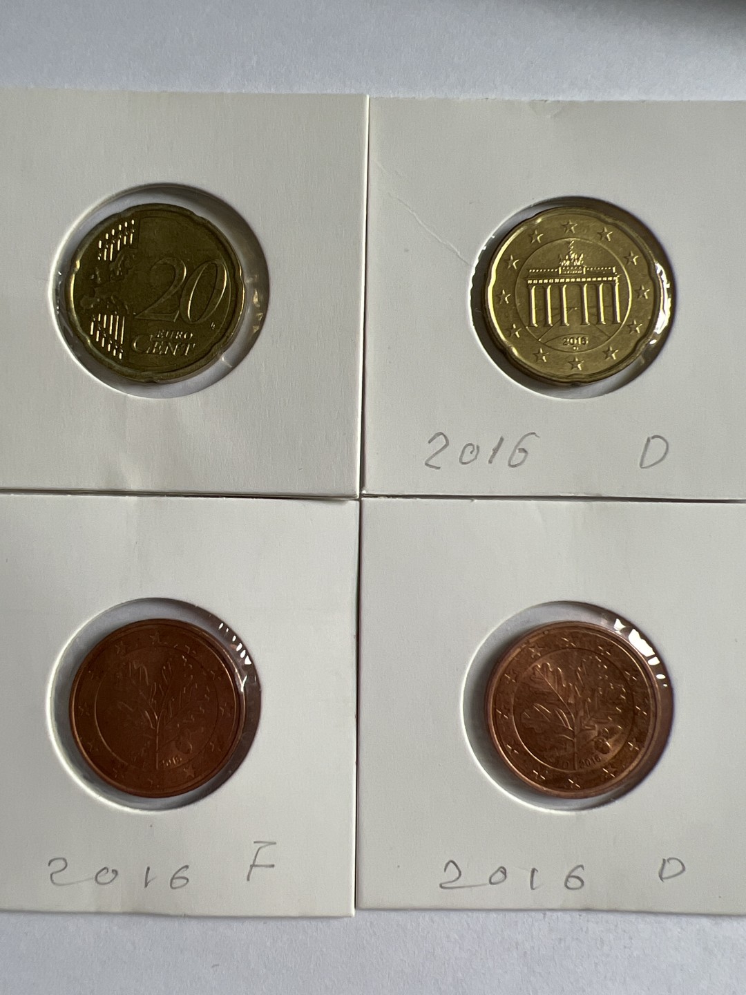 泡泡堂微拍第165幕硬币捡漏可累计专场👿👿，累计满二十元包邮，接受代拍业务 德国2016年四枚