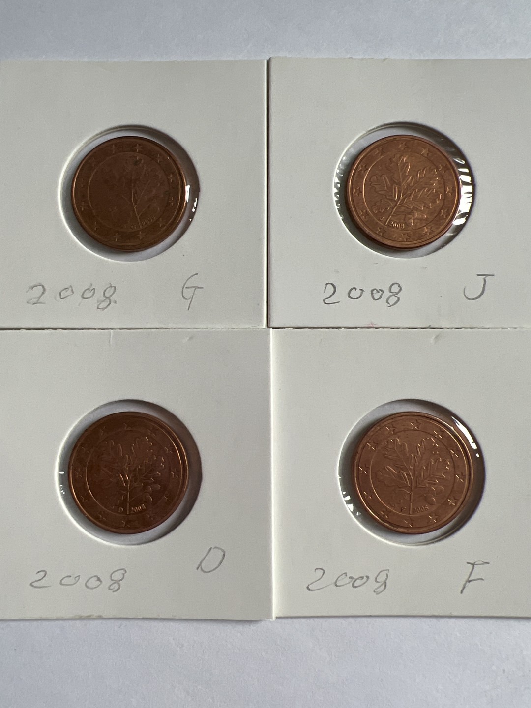 泡泡堂微拍第168幕硬币、纸币捡漏可累计专场👿👿，累计满二十元包邮，接受代拍业务 德国五欧分四枚