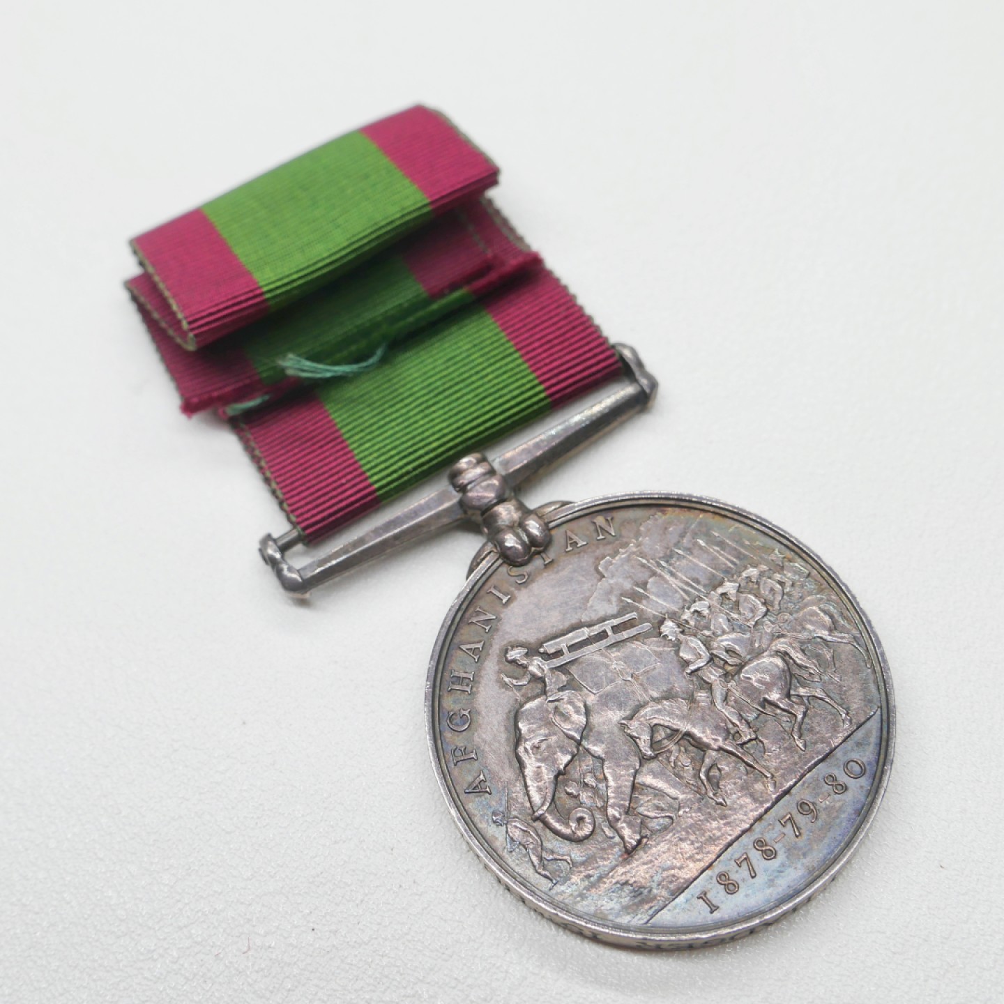 勋章奖章交易所2023.5.28群拍 英国阿富汗战役奖章，银质，1881年设立，授予参加第二次英阿战争英印官兵