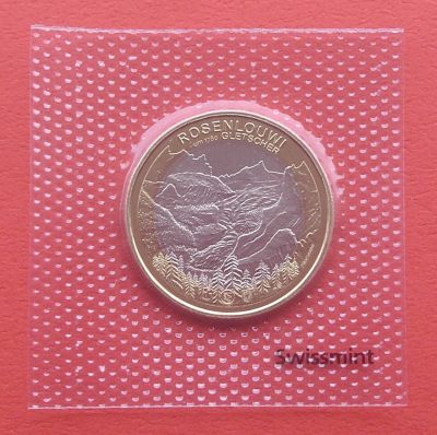 瑞士2023年 冰川系列-罗森劳冰川 10法郎双色纪念币 - 瑞士2023年 冰川系列-罗森劳冰川 10法郎双色纪念币