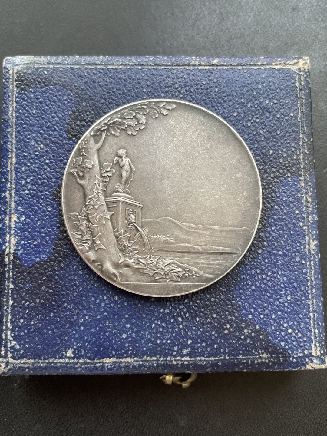 欧洲章牌-拍卖第23场 O.Roty～1899年法国“SEMPER”永恒的爱婚礼银章