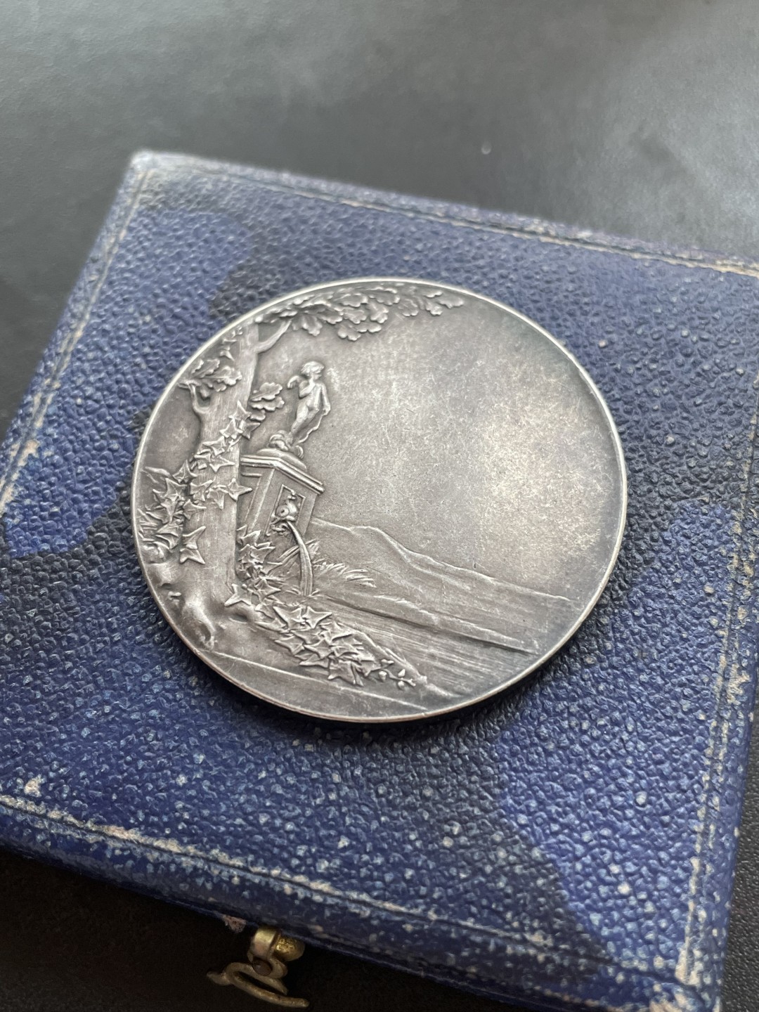 欧洲章牌-拍卖第23场 O.Roty～1899年法国“SEMPER”永恒的爱婚礼银章