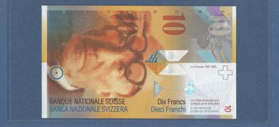 新世界拍卖第02期 - 末版首冠13A 号码无4 瑞士 2013年 10法郎 全新UNC P-67e(3) 最后一个签名