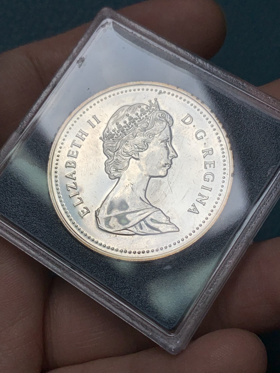 《竞宝斋》第168场-周日，周一，周四 3场 (全场包邮) 加拿大1987年 大帆船一元 精制币