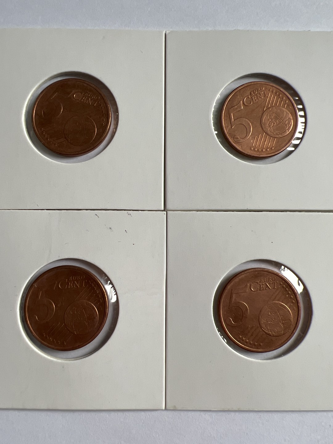 泡泡堂微拍第168幕硬币、纸币捡漏可累计专场👿👿，累计满二十元包邮，接受代拍业务 德国五欧分四枚