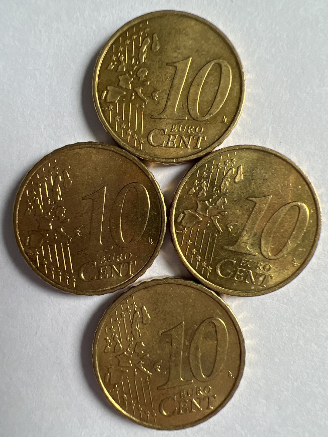 泡泡堂微拍第166幕硬币捡漏可累计专场👿👿，累计满二十元包邮，接受代拍业务 德国2002年10欧尔四枚