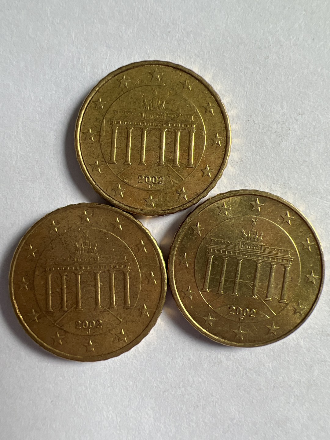 泡泡堂微拍第168幕硬币、纸币捡漏可累计专场👿👿，累计满二十元包邮，接受代拍业务 德国十欧分三枚