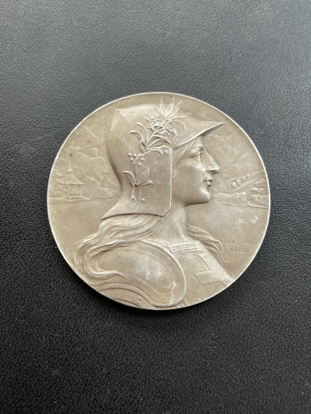 欧洲章牌-拍卖第23场 1901年瑞士卢塞恩射击节大银章