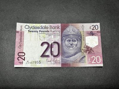 《外钞收藏家》第二百七十期（连拍第一场） - 2014年苏格兰克莱斯戴尔银行20镑 AU品相