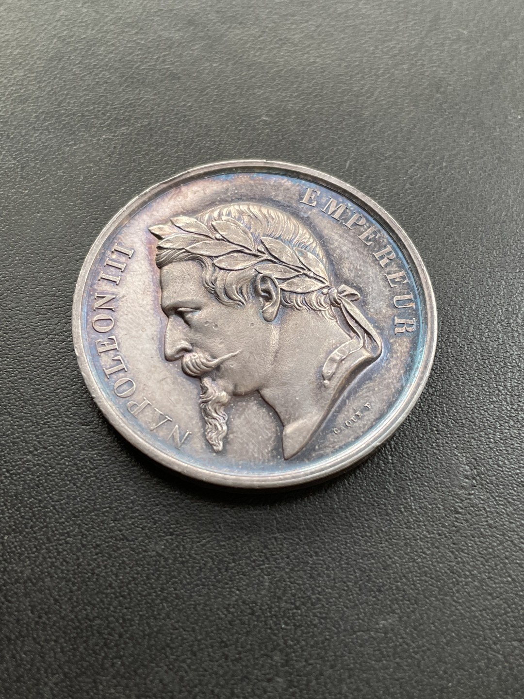 欧洲章牌-拍卖第23场 1868年法国拿破仑三世小银章