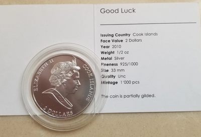 【币将精彩】世界钱币拍卖拍卖（2026-4-22） 库克2010年幸运小鱼镀金银币