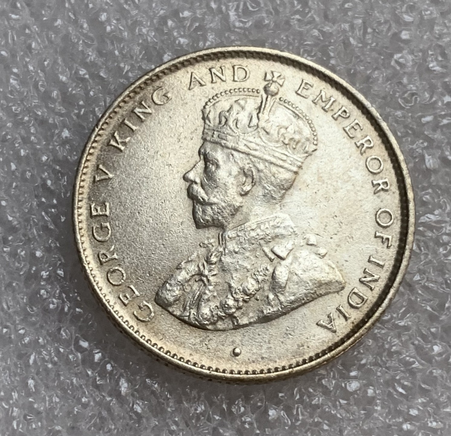 瓶子🏺第93期拍卖会  英属锡兰1924年乔治五世50分银币  好品