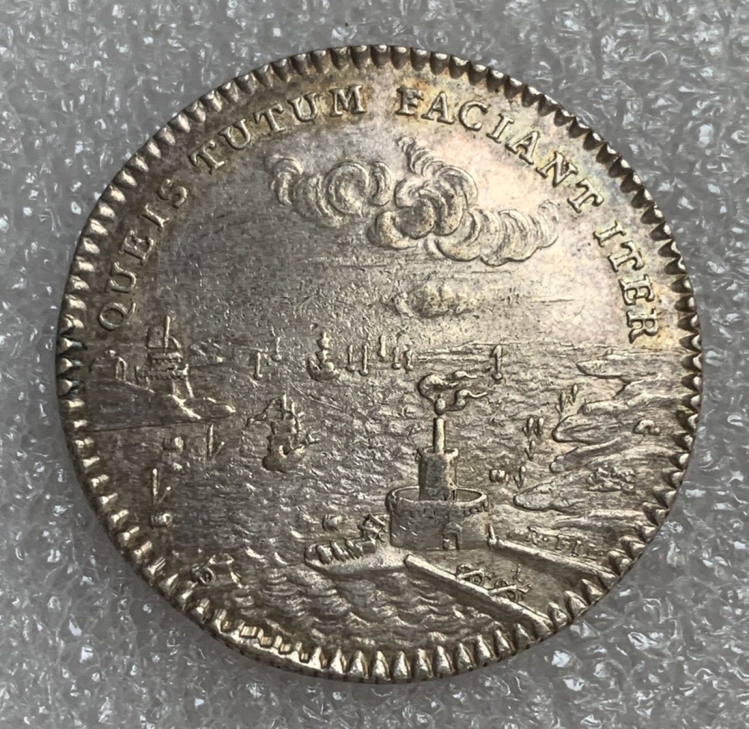 瓶子🏺第93期拍卖会  法国1761年皮卡迪商会JETON银质代币  带彩好品