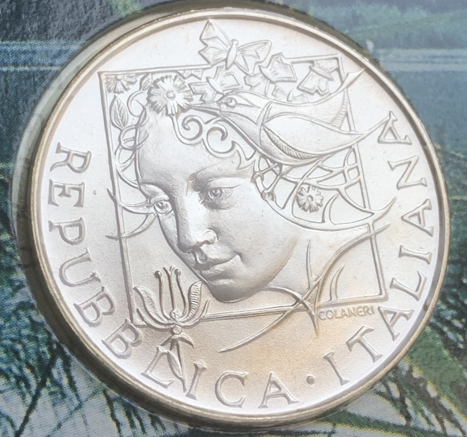 瓶子🏺第93期拍卖会  【获奖币】意大利1992年花神与鸟兽磨砂纪念银币