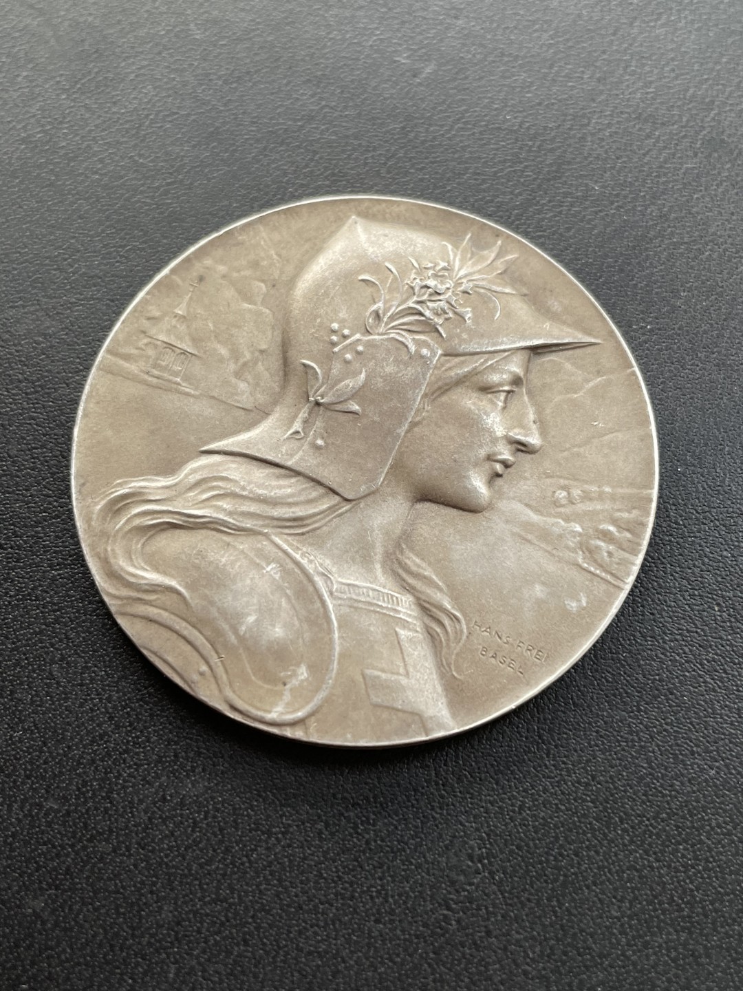 欧洲章牌-拍卖第23场 1901年瑞士卢塞恩射击节大银章