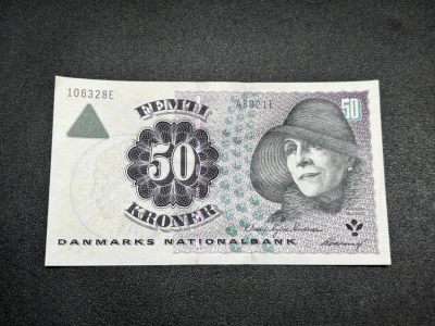 《外钞收藏家》第二百七十期（连拍第一场） - 丹麦浮雕版50克朗 初版 全新UNC