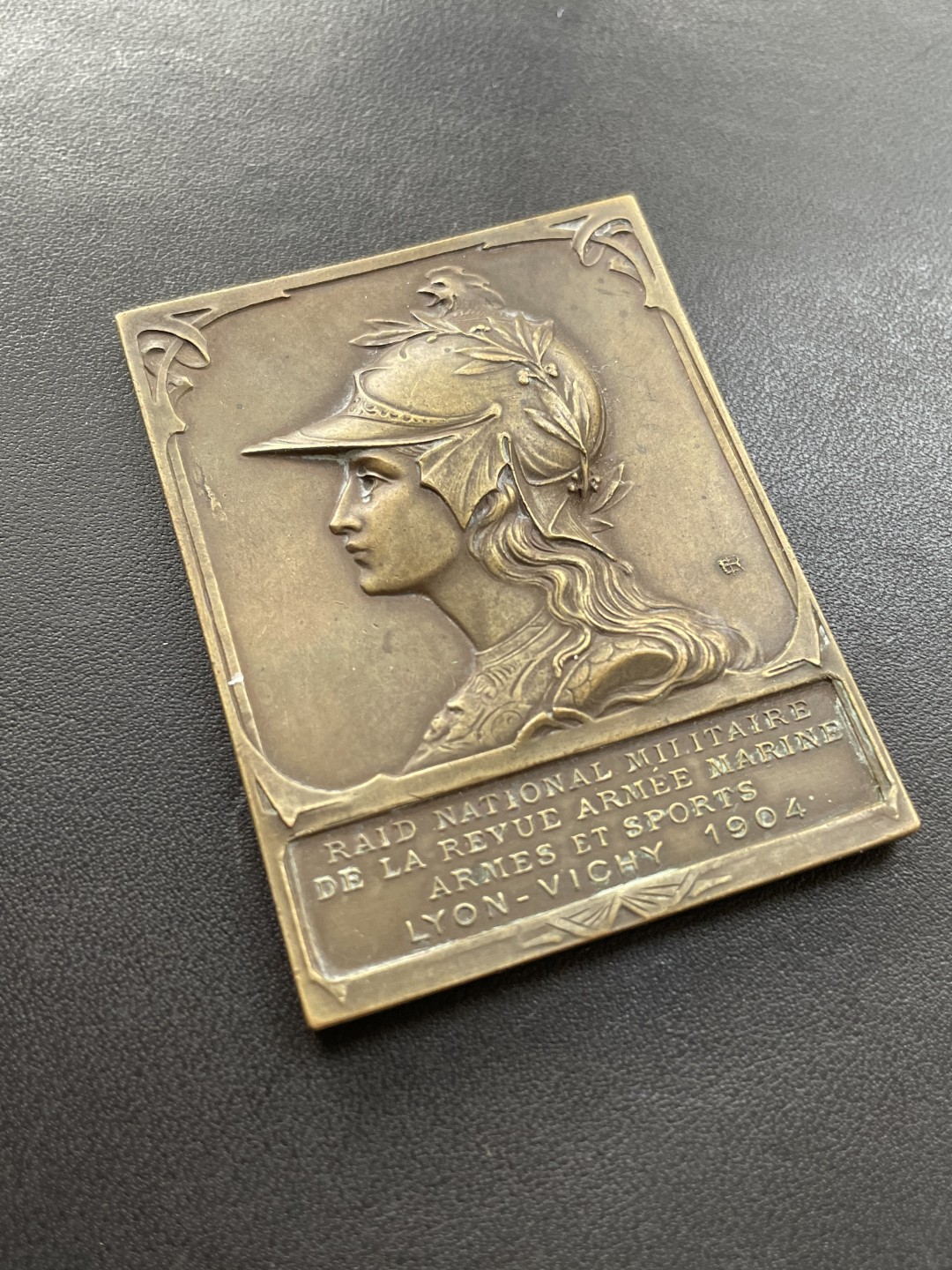 欧洲章牌-拍卖第23场 1904年法国国家军事杂志铜奖章