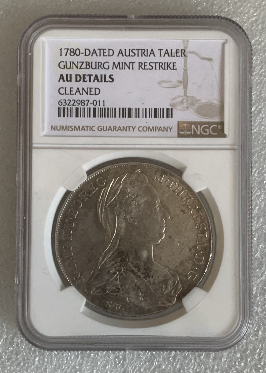 瓶子🏺第93期拍卖会 早期（1830-1850年）奥匈帝国1780x年特蕾莎大奶妈银币