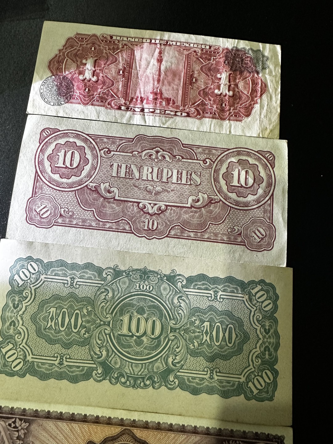 《外钞收藏家》第二百七十期（连拍第一场） 四张老版纸币 非全新 品相如图