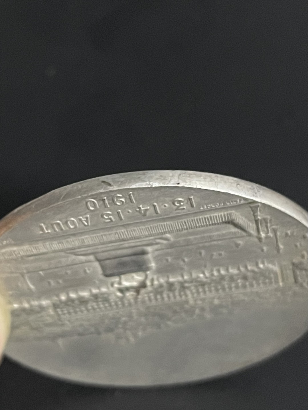 欧洲章牌-拍卖第23场 1910年法国里昂体育节狮子镀银铜章