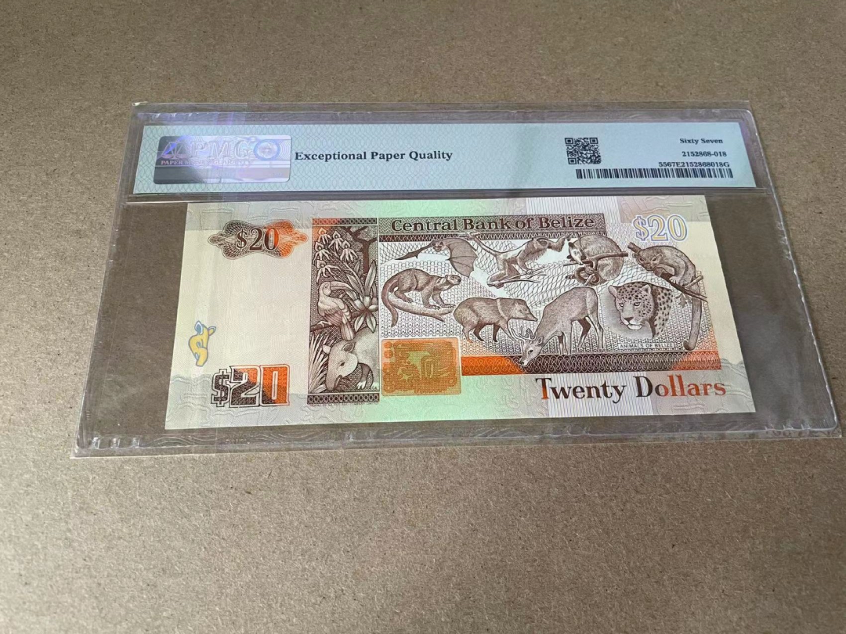 【Blue Auction】✨世界纸币精拍第327期——莫总专场XXI 【无47】伯利兹 1990年20元 PMG67EPQ 女王