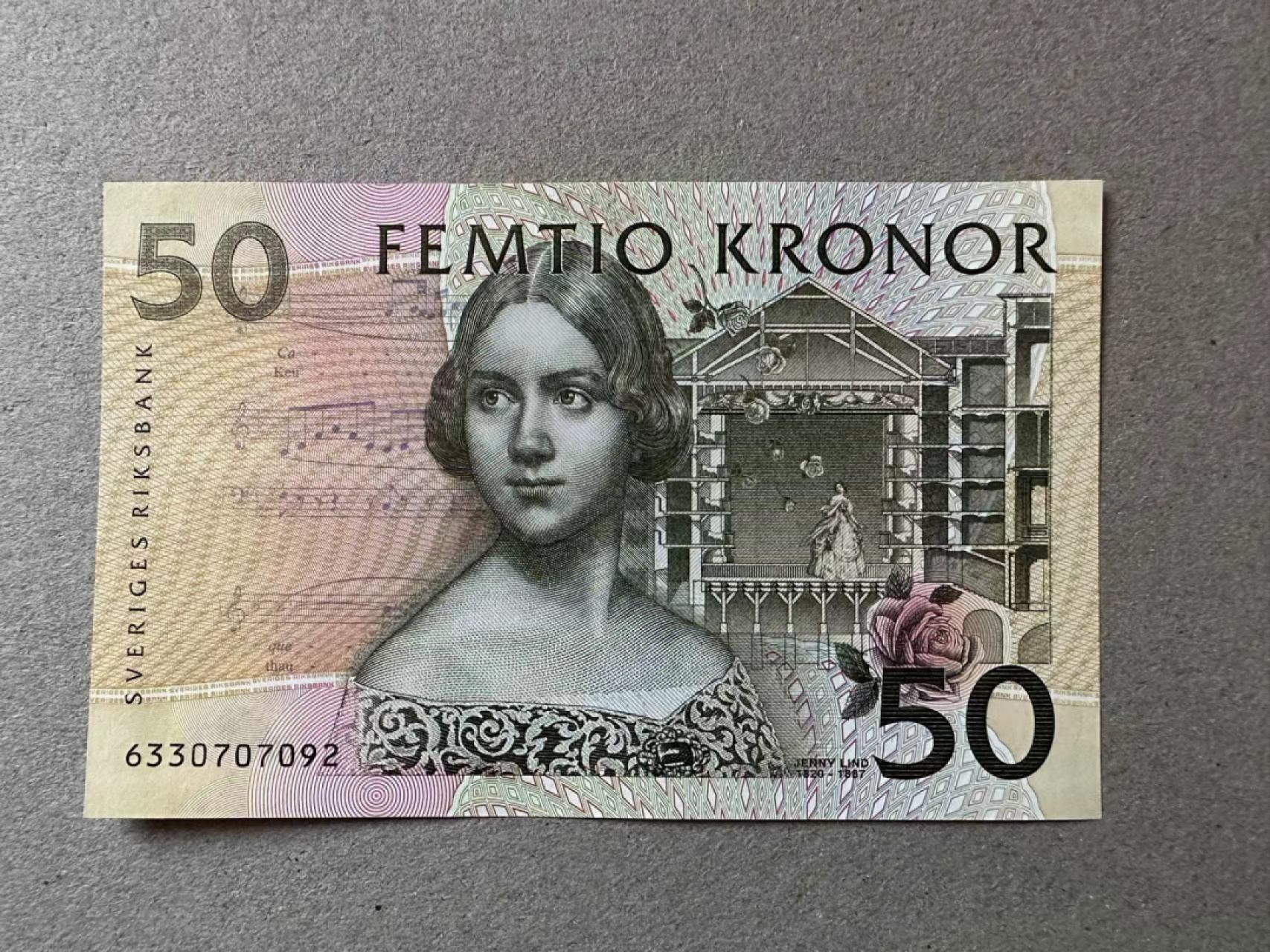 【Blue Auction】✨世界纸币精拍第327期——莫总专场XXI 【初版】瑞典 1996年50克朗 夜莺 全新UNC