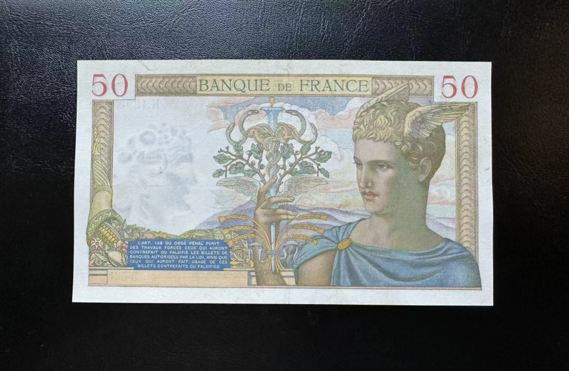 【Blue Auction】✨世界纸币精拍第327期——莫总专场XXI 【无47】法国 1940年50法郎 AU