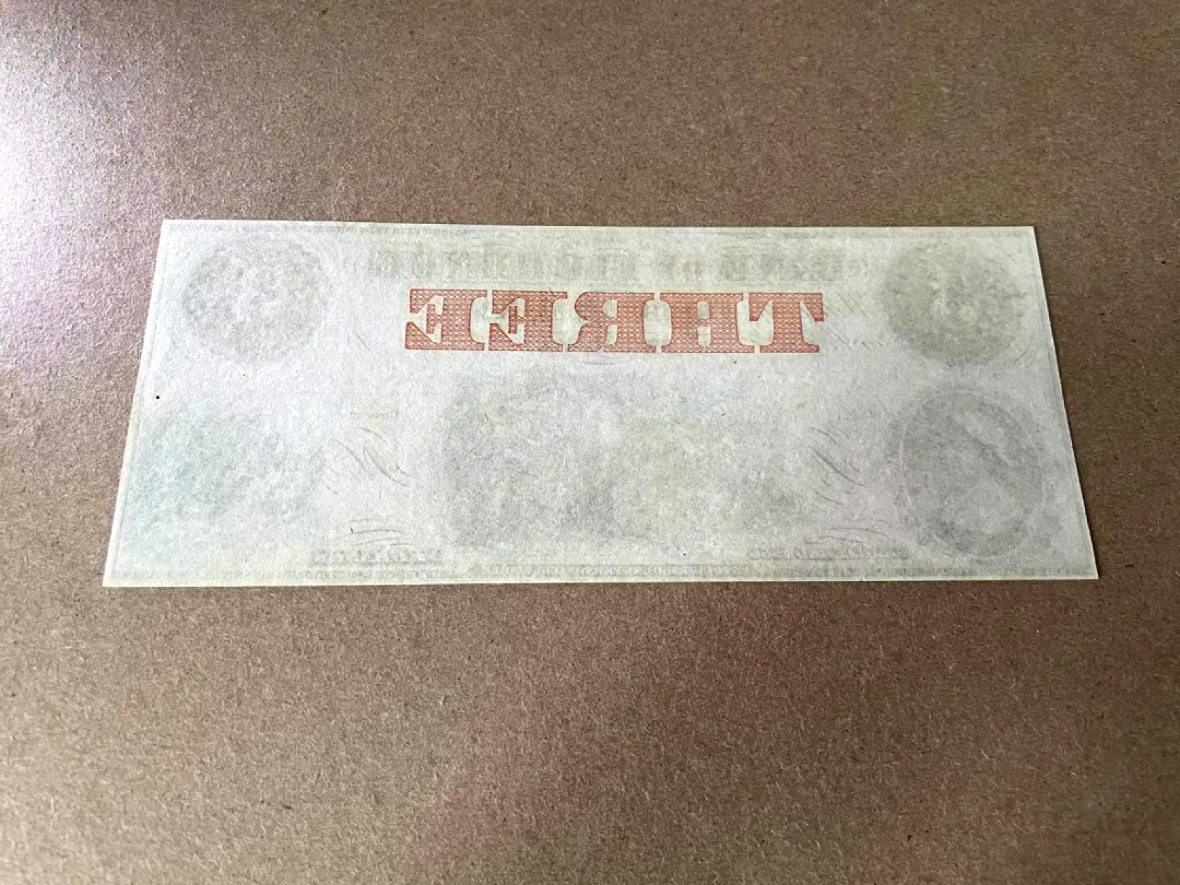 【Blue Auction】✨世界纸币精拍第327期——莫总专场XXI 美国早期 南卡罗莱纳州弗洛伦斯银行 1856年3美金 田园风 设计非常精美 全新UNC