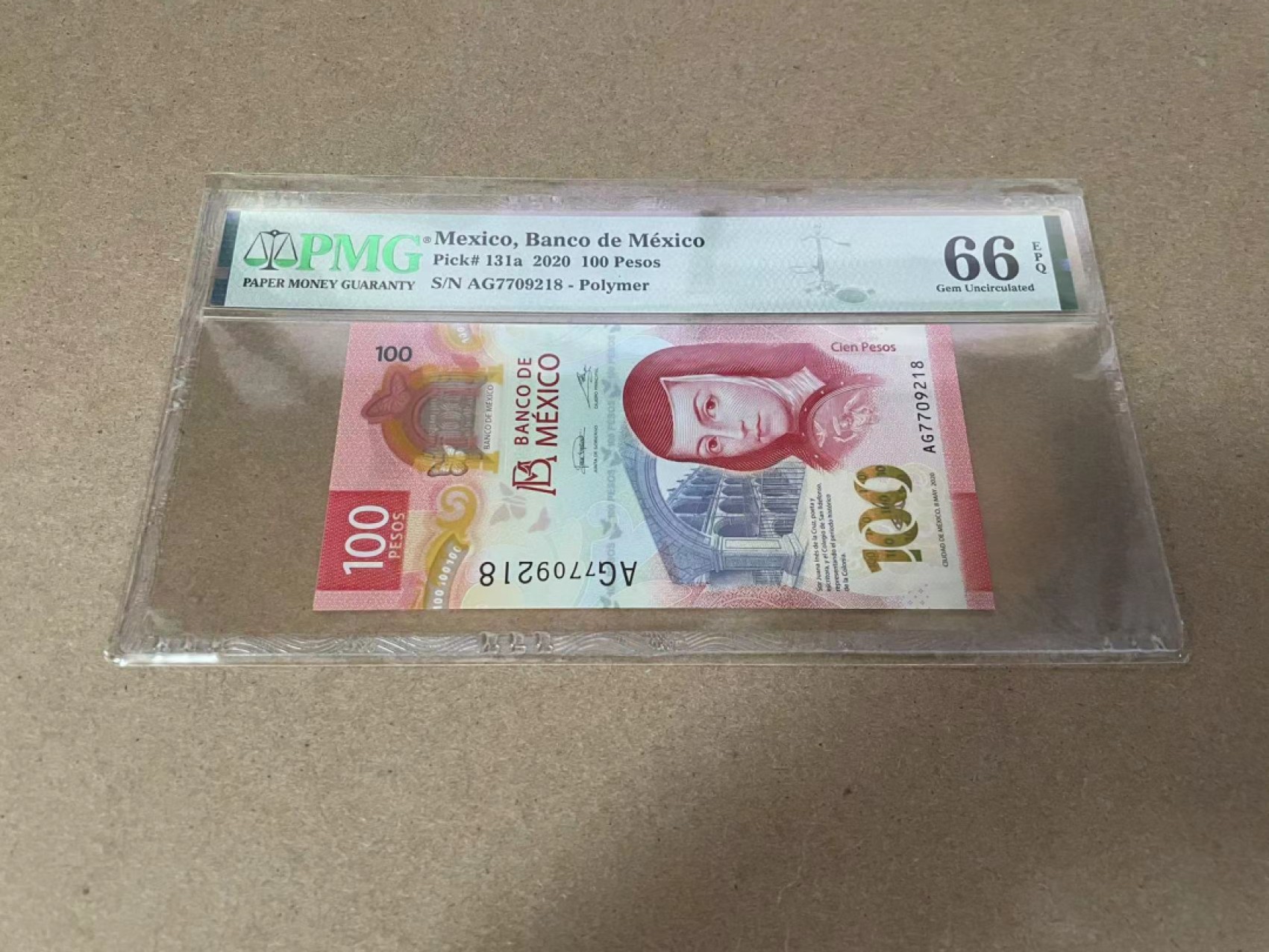 【Blue Auction】✨世界纸币精拍第327期——莫总专场XXI 【获奖钞】墨西哥 2020年100比索 PMG66EPQ
