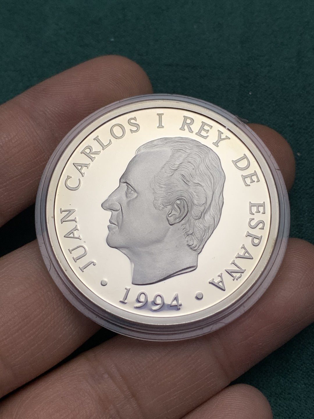 《竞宝斋》第168场-周日，周一，周四 3场 (全场包邮) 西班牙1994年 保护自然系列 2000比塞塔精制大银币 非常漂亮