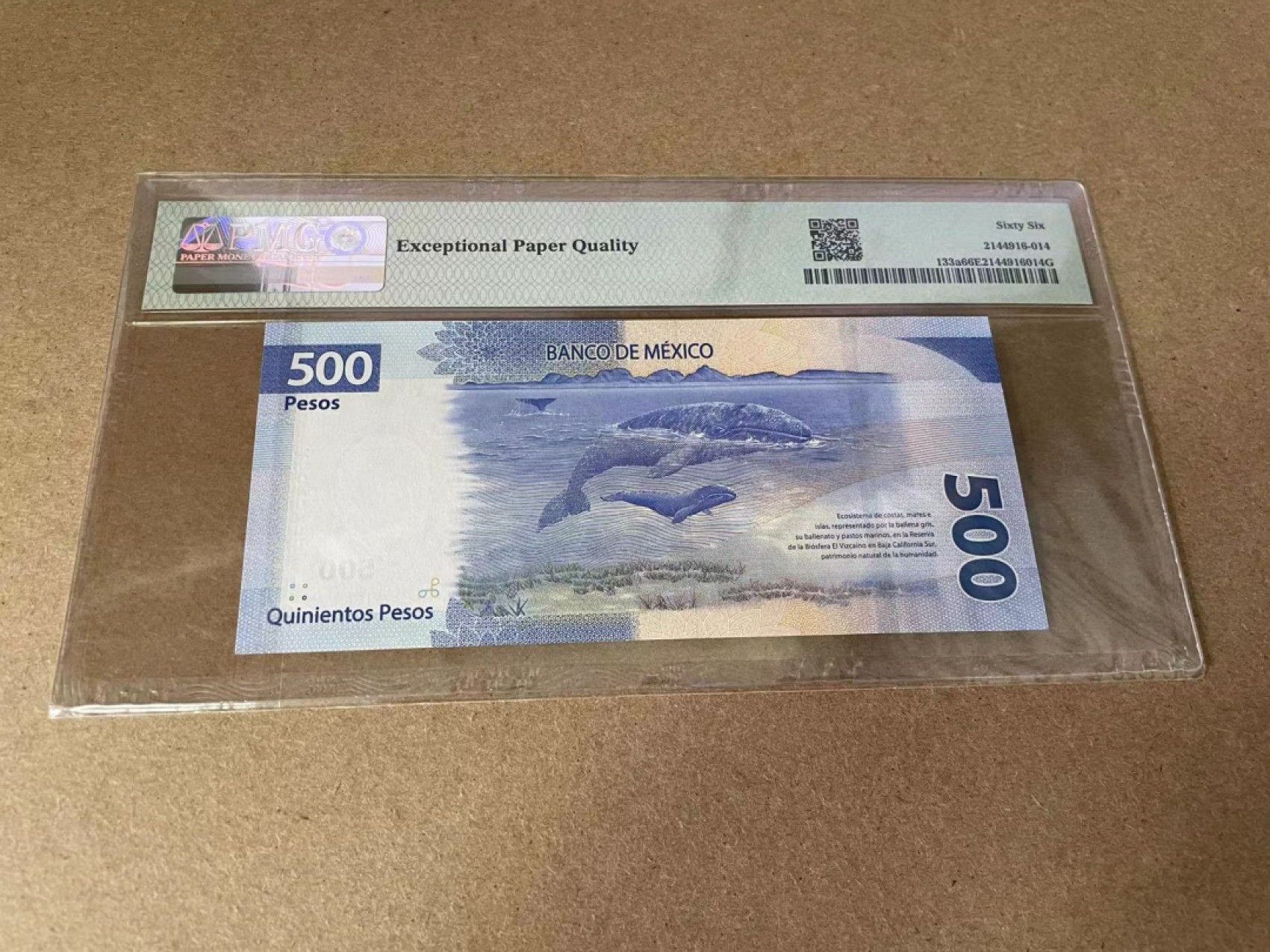 【Blue Auction】✨世界纸币精拍第327期——莫总专场XXI  墨西哥 2017年500比索 PMG66EPQ 