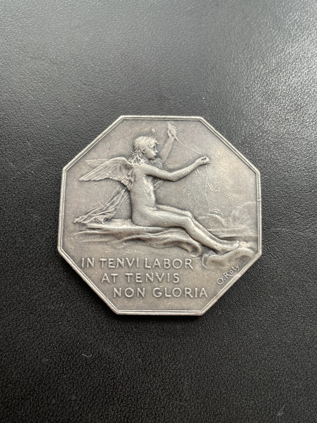 欧洲章牌-拍卖第23场 O.Roty～法国里昂商会八角银章