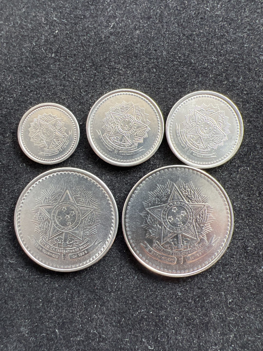 飞翔风筝外国硬币纸币第一场 巴西硬币5枚