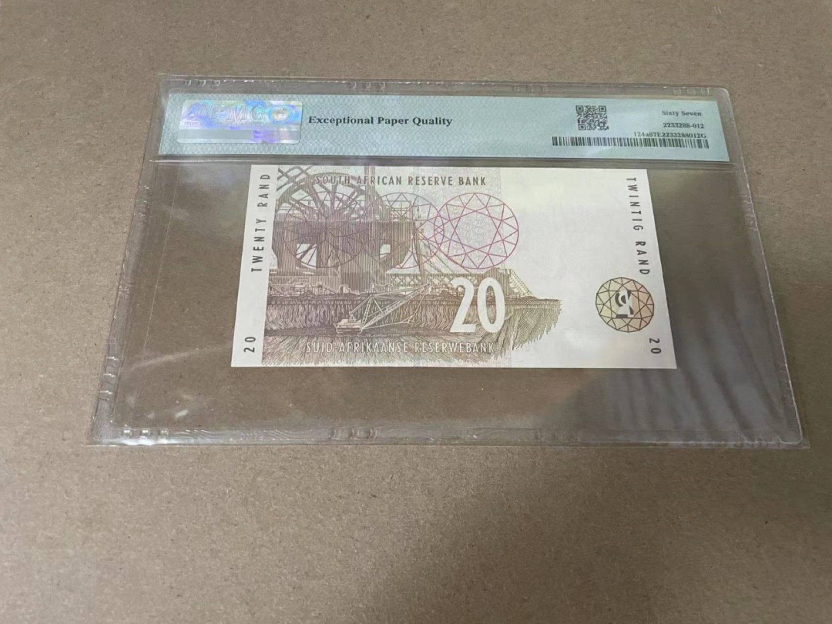 【Blue Auction】✨世界纸币精拍第327期——莫总专场XXI 【无47】南非 1993年20兰特 PMG67EPQ 
