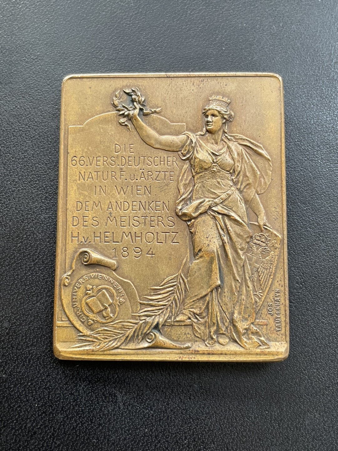 欧洲章牌-拍卖第23场 物理学家 赫尔曼.冯.亥姆霍兹 纪念铜章