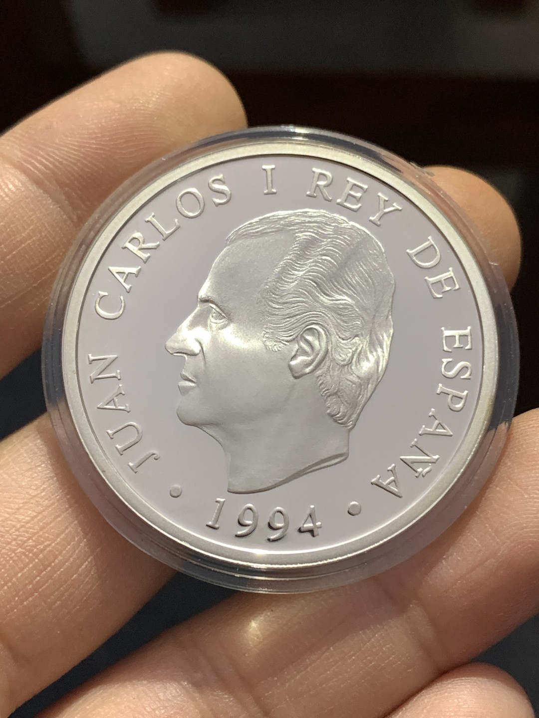 《竞宝斋》第168场-周日，周一，周四 3场 (全场包邮) 西班牙1994年 保护自然系列 2000比塞塔精制大银币 非常漂亮